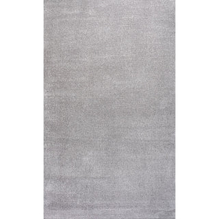 Trivor Haze Solid Low-Pile Area Rug Light Gray
