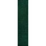 Trivor Haze Solid Low-pile Area Rug Emerald