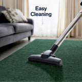 Trivor Haze Solid Low-pile Area Rug Emerald