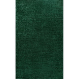 Trivor Haze Solid Low-pile Area Rug Emerald