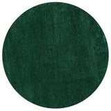 Trivor Haze Solid Low-pile Area Rug Emerald