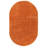 Trivor Haze Solid Low-pile Area Rug Orange