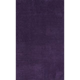 Trivor Haze Solid Low-pile Area Rug Purple