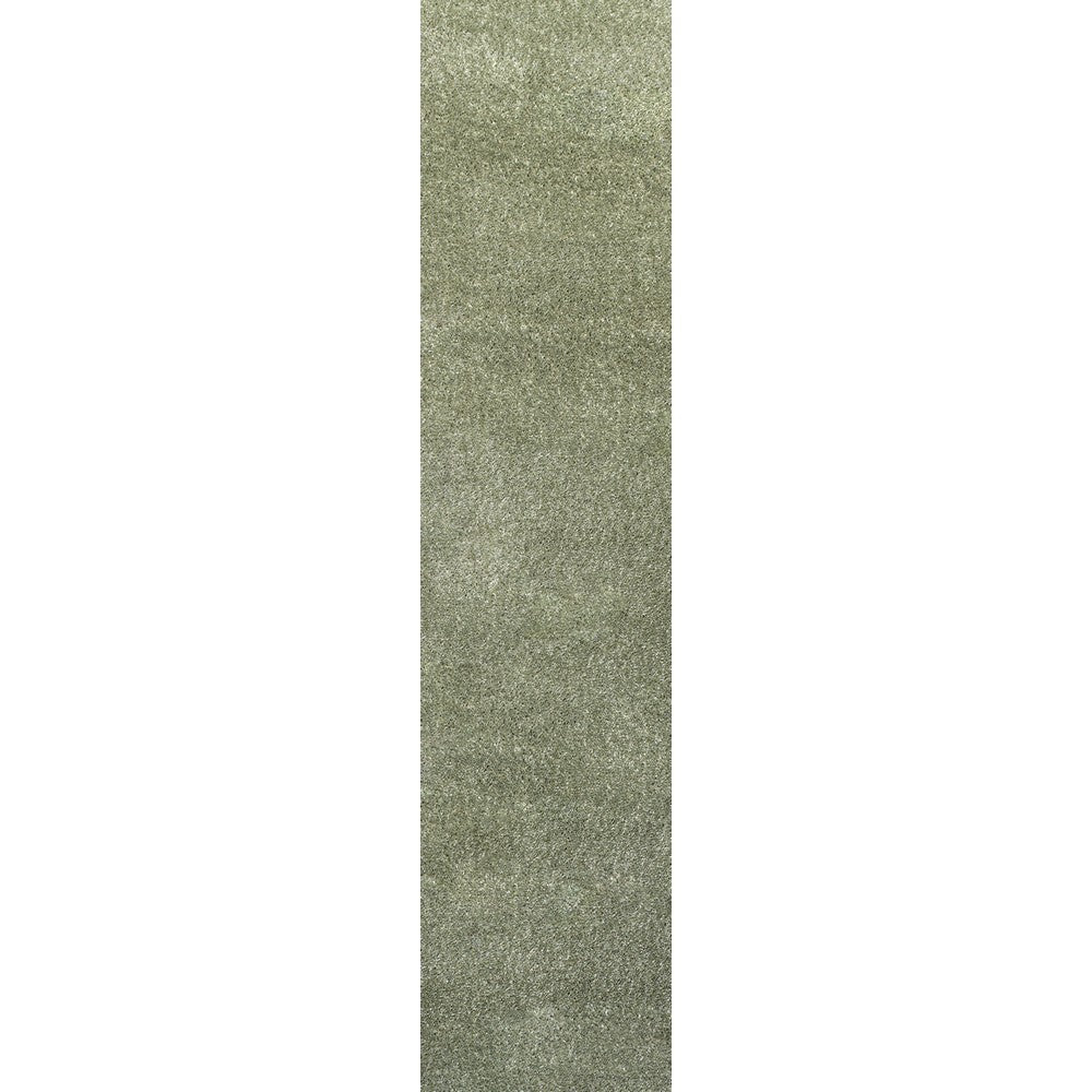 Trivor Haze Solid Low-pile Area Rug Green