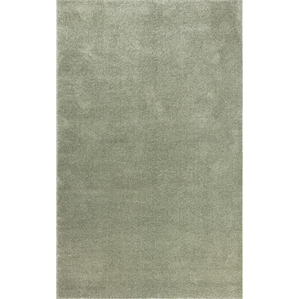 Trivor Haze Solid Low-pile Area Rug Green