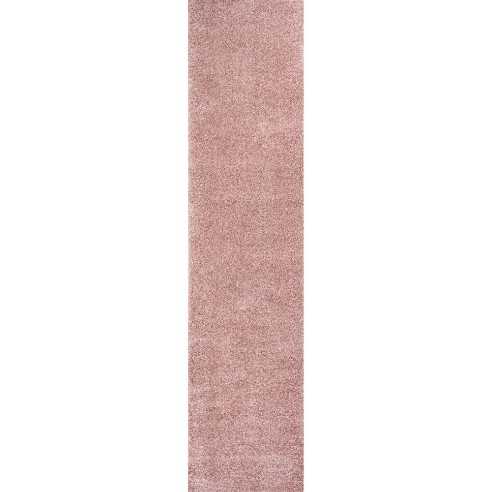 Trivor Haze Solid Low-pile Area Rug Pink