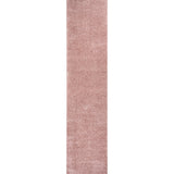 Trivor Haze Solid Low-pile Area Rug Pink