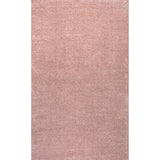 Trivor Haze Solid Low-pile Area Rug Pink