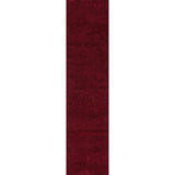 Trivor Haze Solid Low-pile Area Rug Dark Red