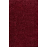 Trivor Haze Solid Low-pile Area Rug Dark Red