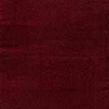 Trivor Haze Solid Low-pile Area Rug Dark Red