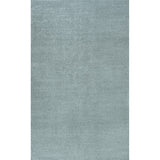 Trivor Haze Solid Low-pile Area Rug Light Blue