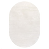 Trivor Haze Solid Low-pile Area Rug Cream