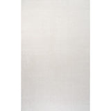Trivor Haze Solid Low-pile Area Rug Cream