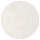 Trivor Haze Solid Low-pile Area Rug Cream
