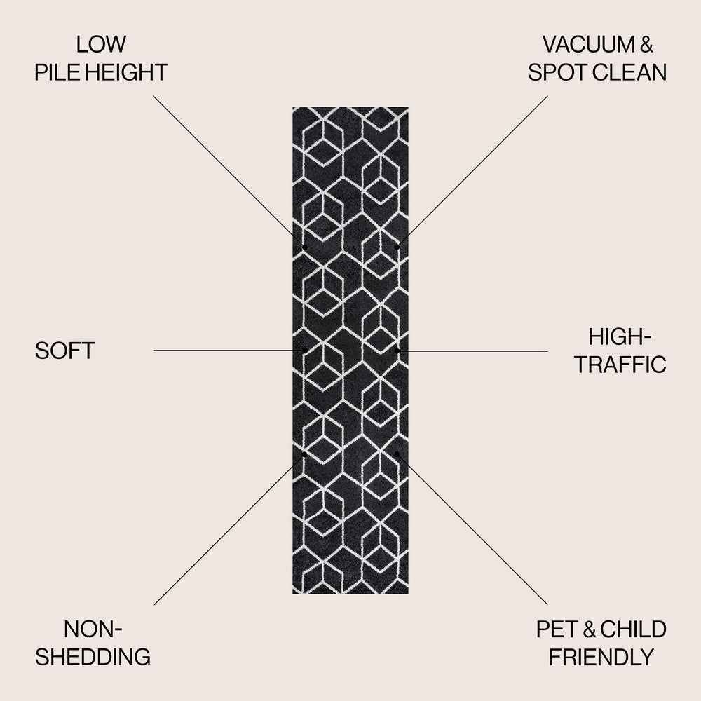 Tingey blocks Modern Geometric Area Rug