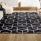 Tingey blocks Modern Geometric Area Rug