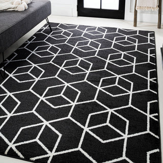 Tingey blocks Modern Geometric Area Rug