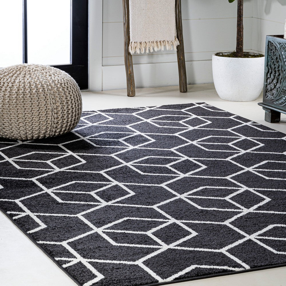 Tingey blocks Modern Geometric Area Rug