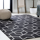 Tingey blocks Modern Geometric Area Rug