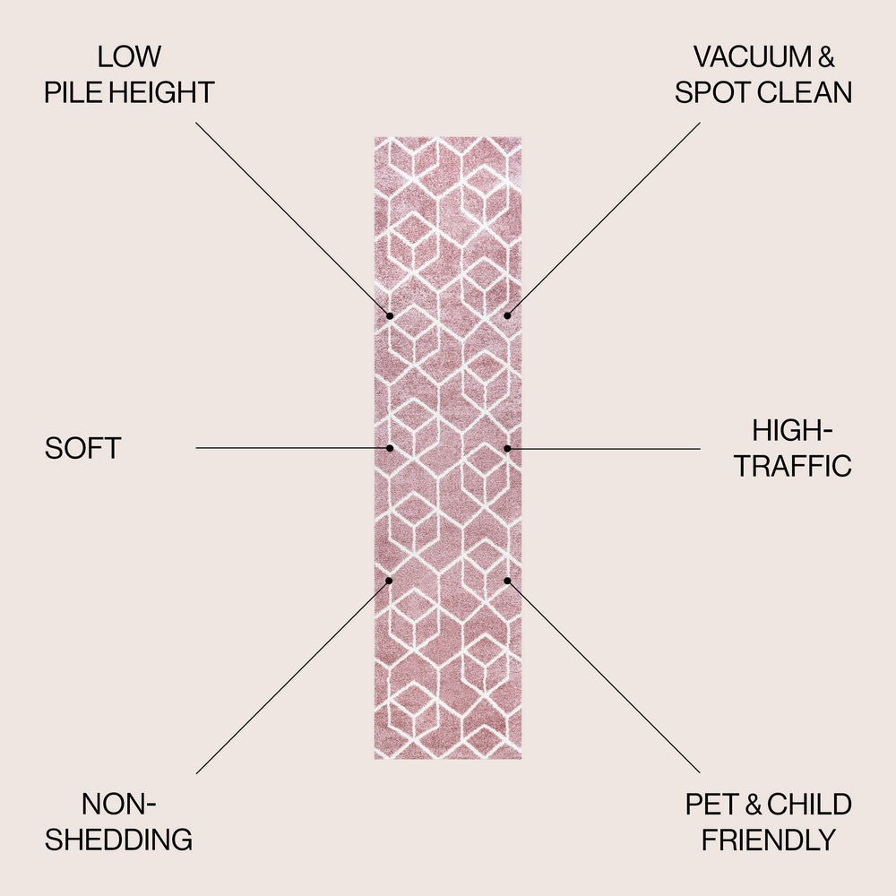 Tingey blocks Modern Geometric Area Rug