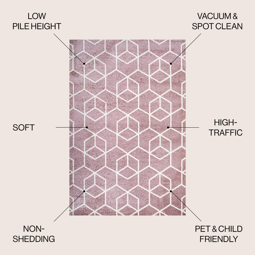 Tingey blocks Modern Geometric Area Rug