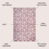 Tingey blocks Modern Geometric Area Rug