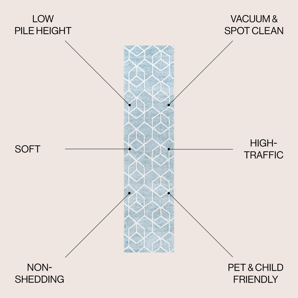 Tingey blocks Modern Geometric Area Rug