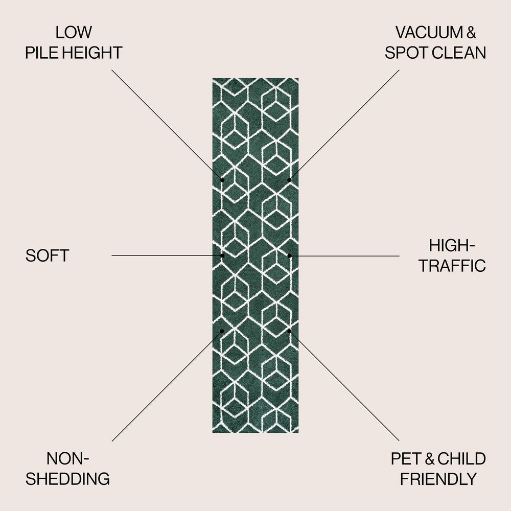 Tingey blocks Modern Geometric Area Rug