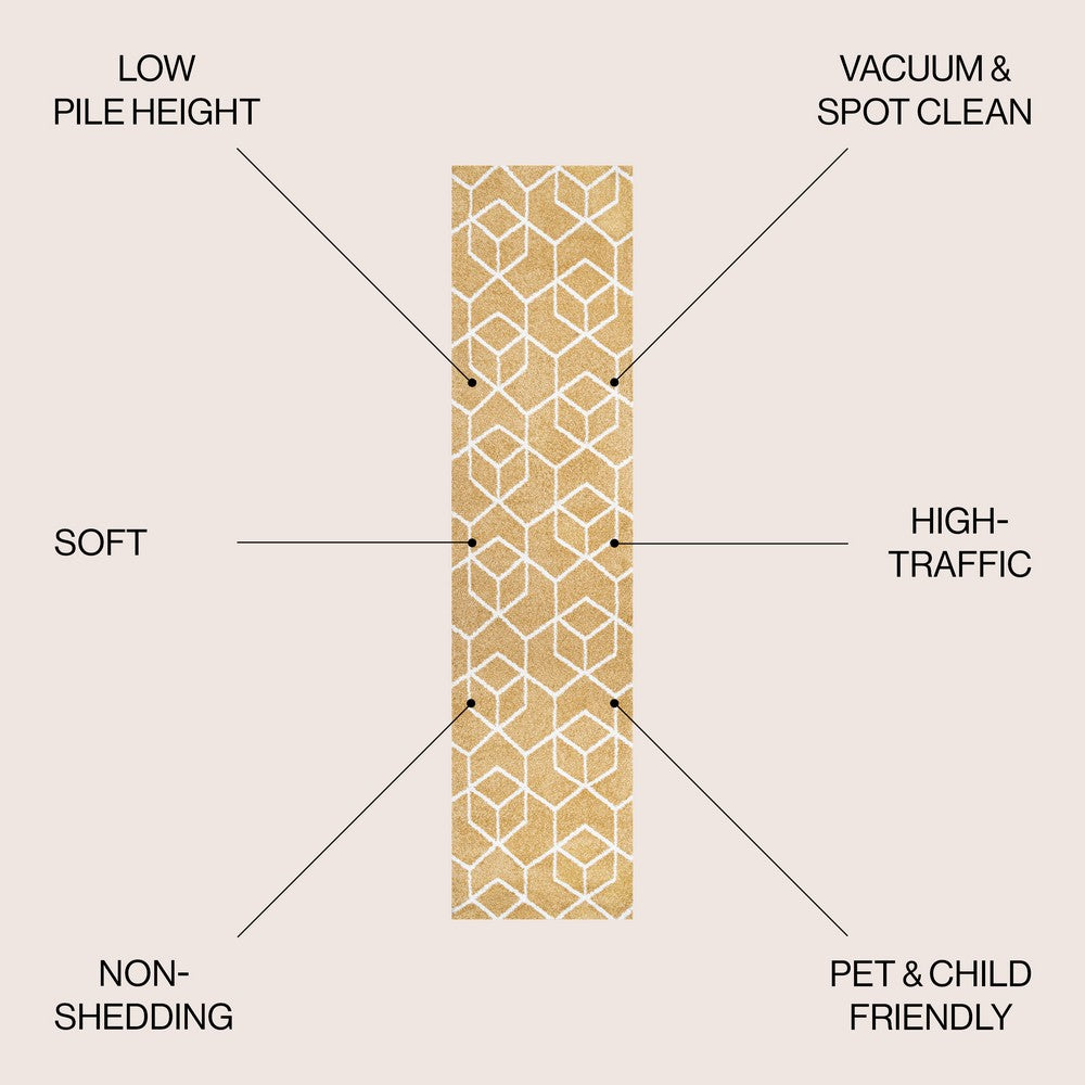 Tingey blocks Modern Geometric Area Rug
