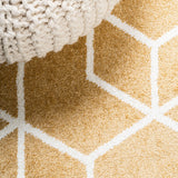 Tingey blocks Modern Geometric Area Rug