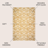 Tingey blocks Modern Geometric Area Rug