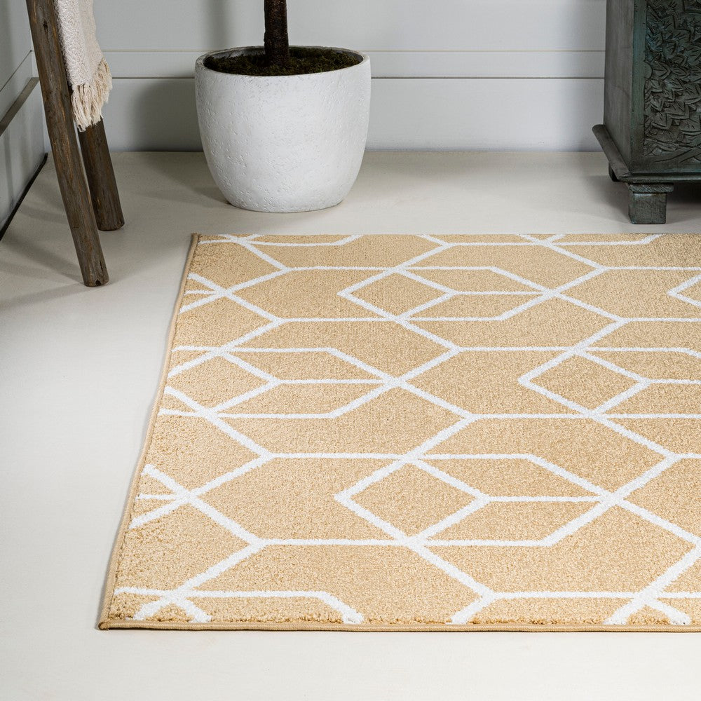 Tingey blocks Modern Geometric Area Rug