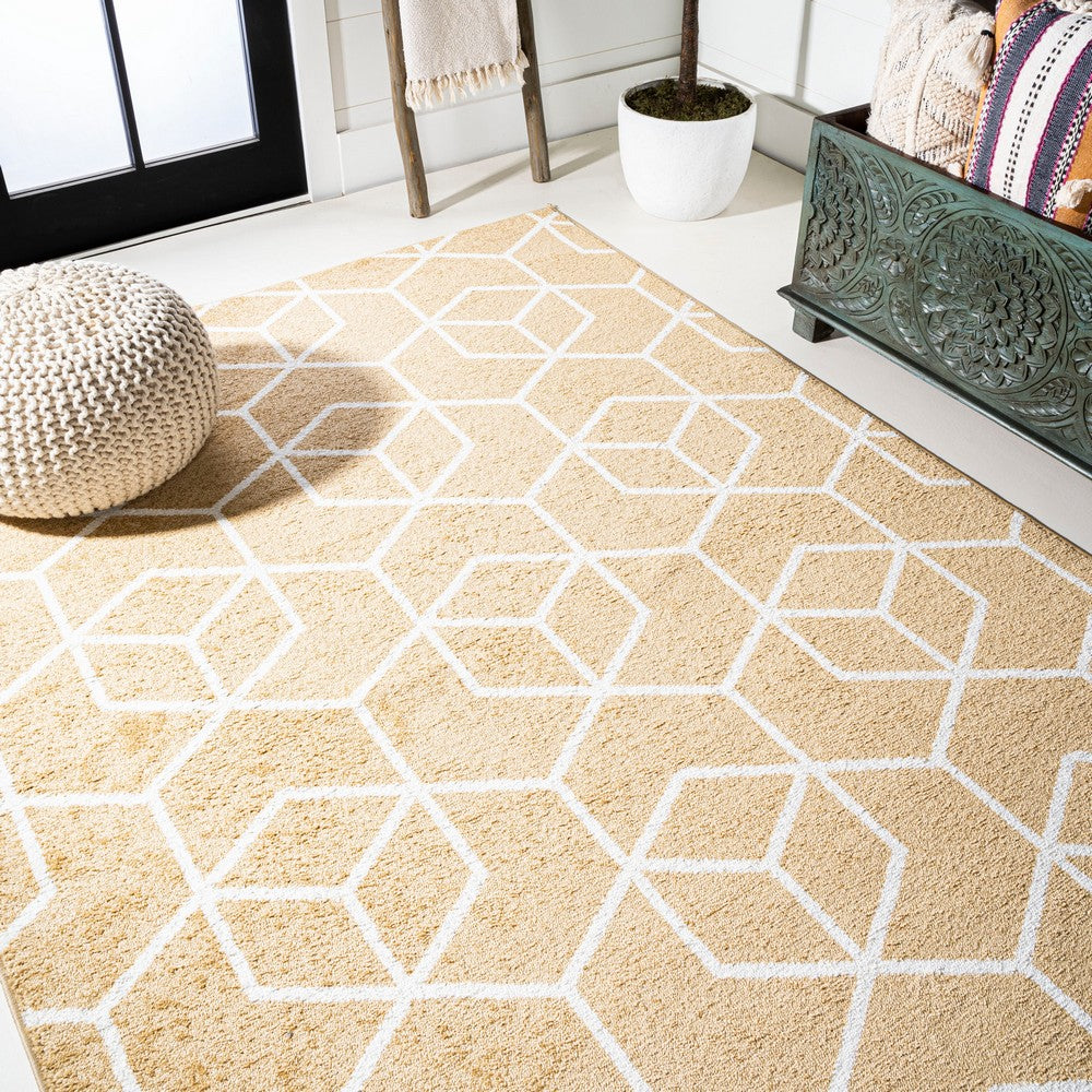Tingey blocks Modern Geometric Area Rug
