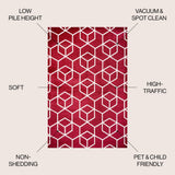 Tingey blocks Modern Geometric Area Rug