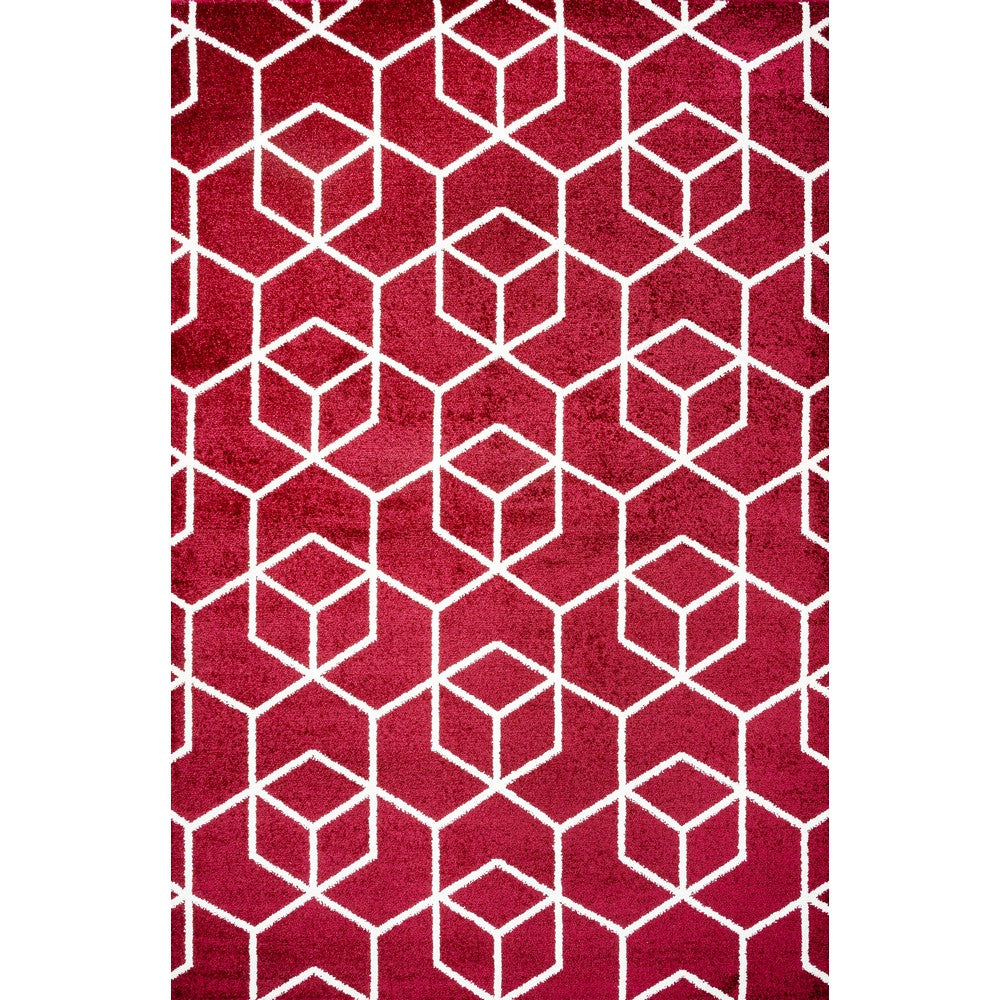 Tingey blocks Modern Geometric Area Rug