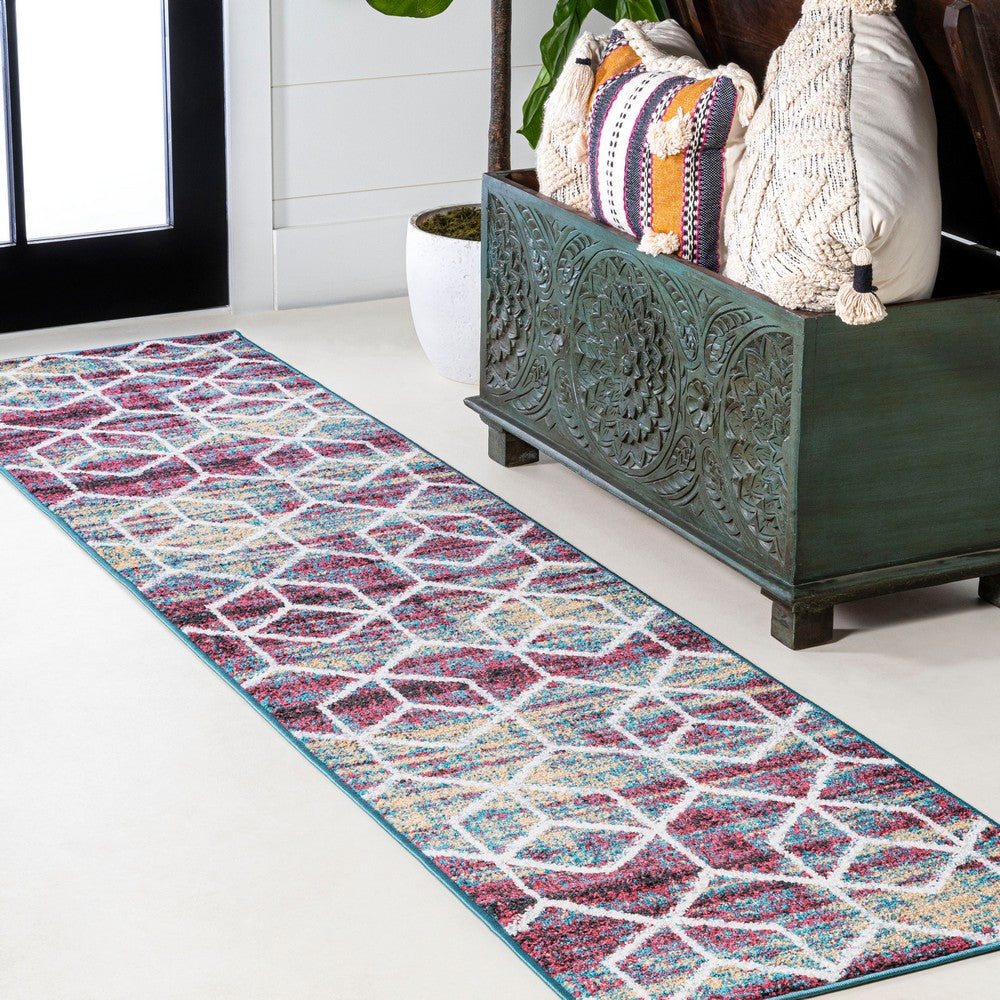 Tingey blocks Modern Geometric Area Rug