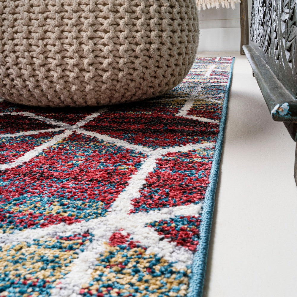 Tingey blocks Modern Geometric Area Rug