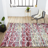 Tingey blocks Modern Geometric Area Rug