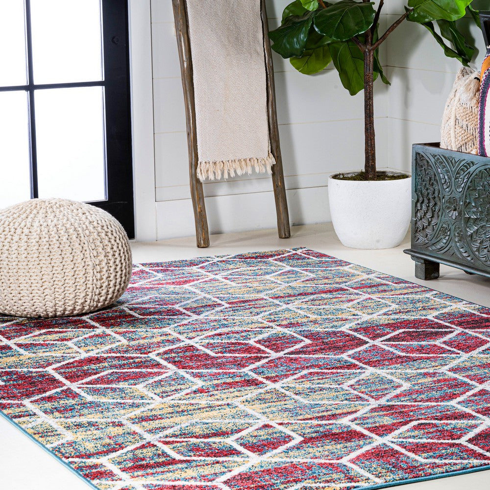 Tingey blocks Modern Geometric Area Rug