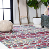 Tingey blocks Modern Geometric Area Rug