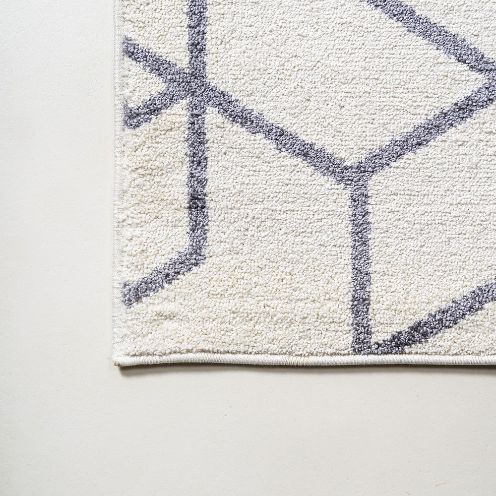 Tingey blocks Modern Geometric Area Rug