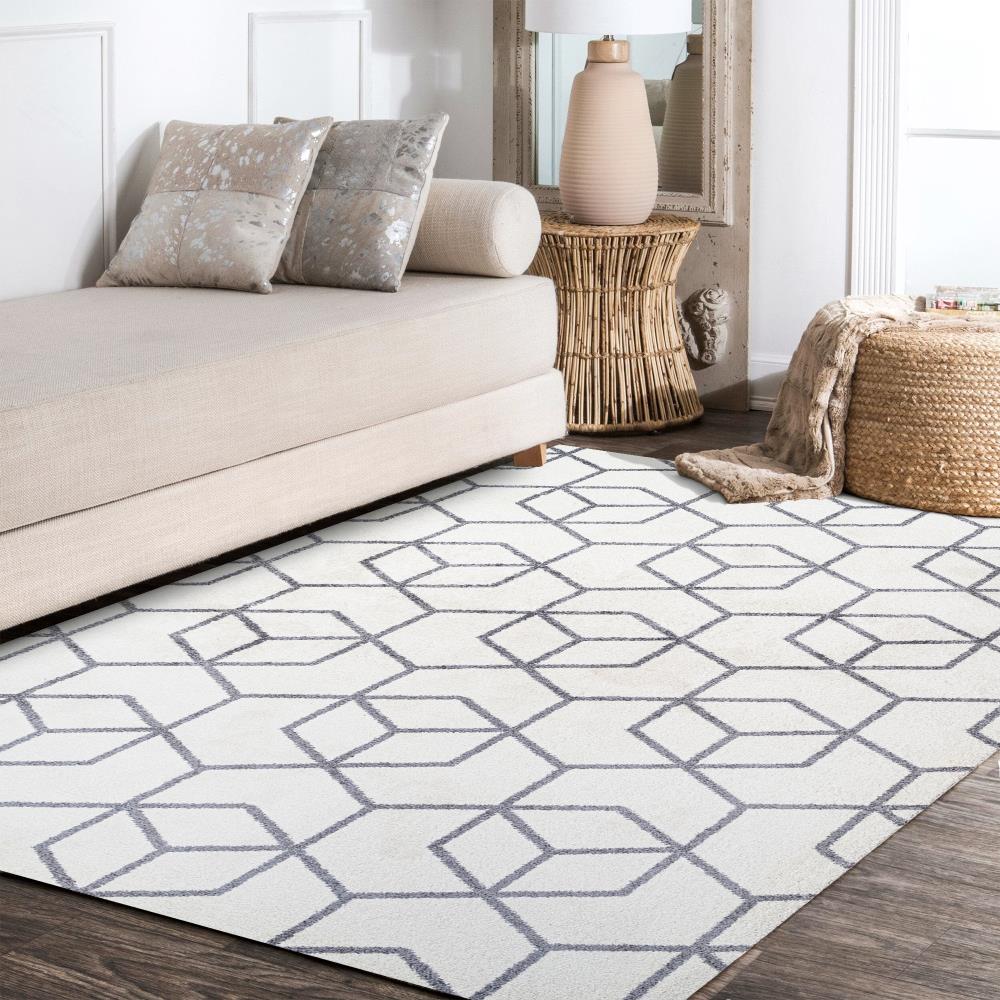Tingey blocks Modern Geometric Area Rug