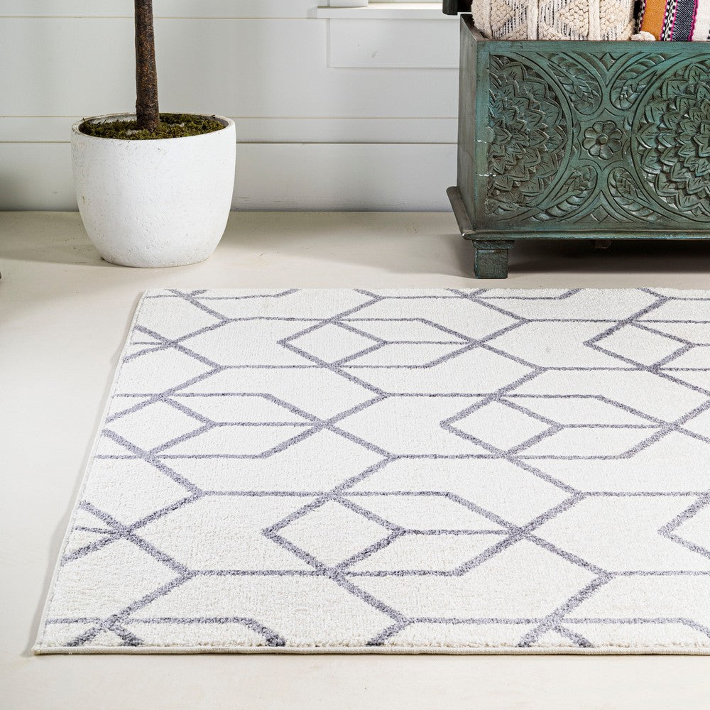 Tingey blocks Modern Geometric Area Rug
