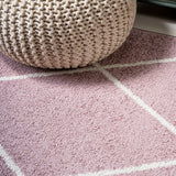 Bounty Minimalist Diamond Trellis Area Rug
