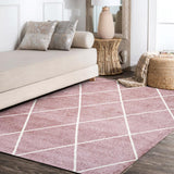 Bounty Minimalist Diamond Trellis Area Rug