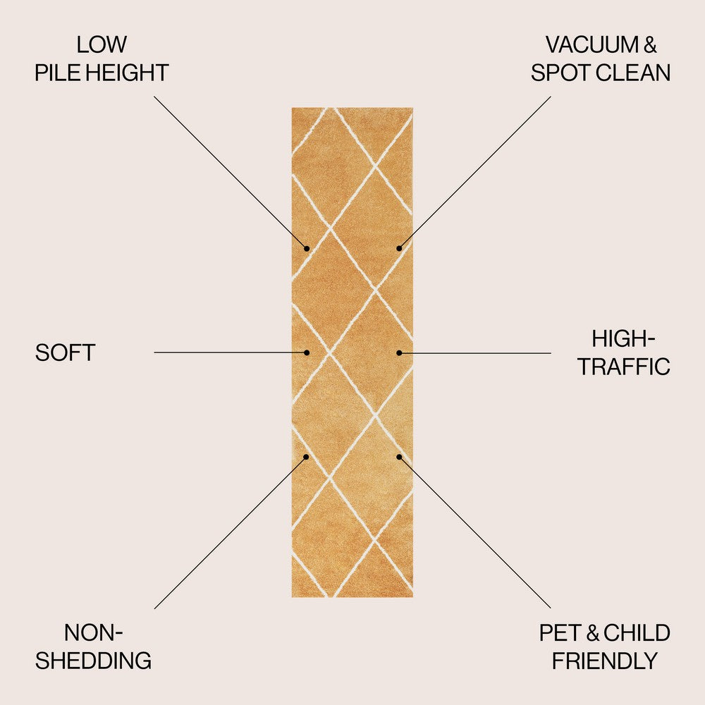 Bounty Minimalist Diamond Trellis Area Rug