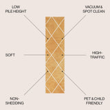 Bounty Minimalist Diamond Trellis Area Rug