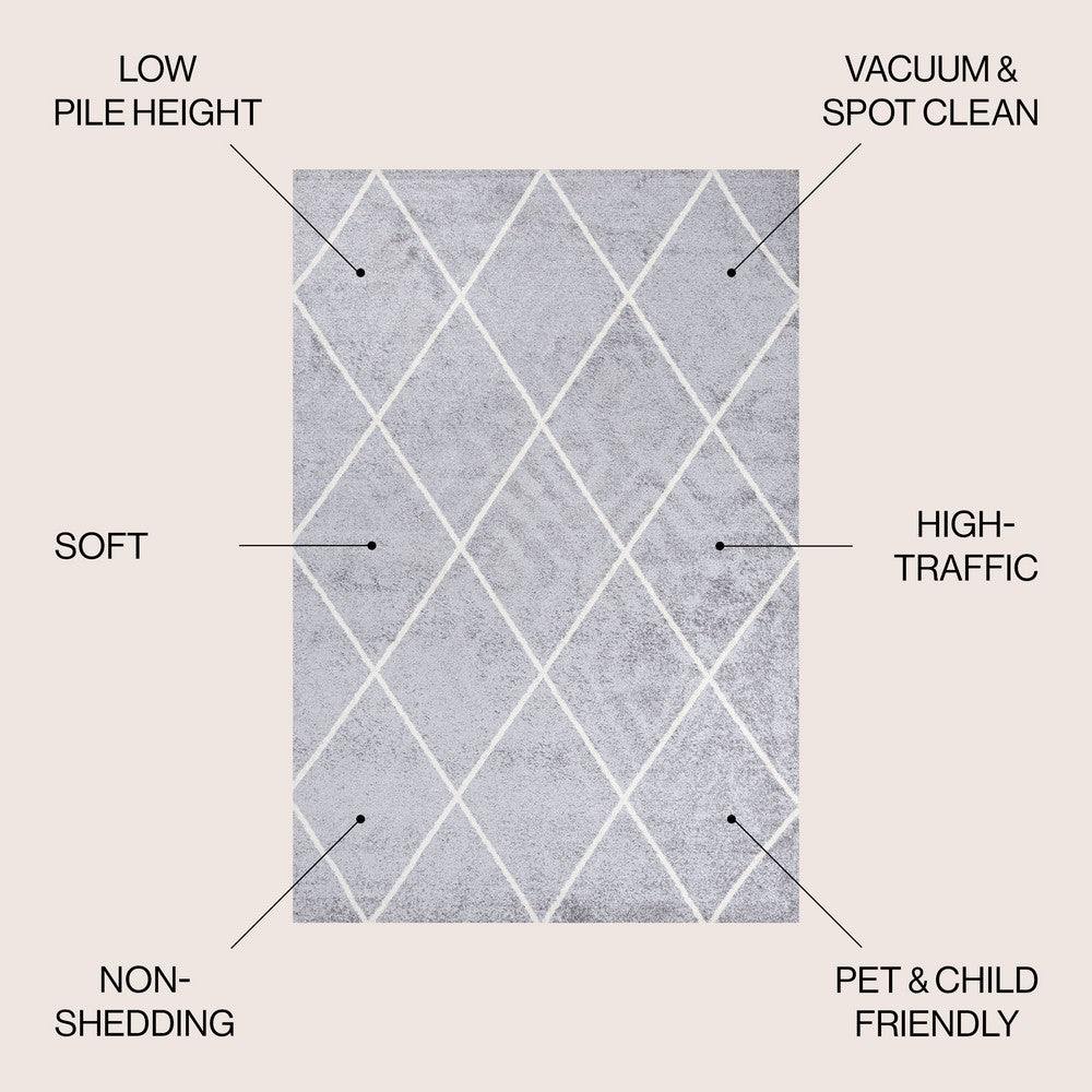 Bounty Minimalist Diamond Trellis Area Rug