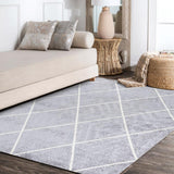 Bounty Minimalist Diamond Trellis Area Rug